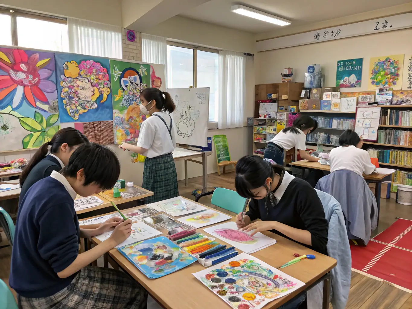 Pangani Girls' School students engaged in a debate, showcasing the school's emphasis on critical thinking, communication skills, and leadership development.