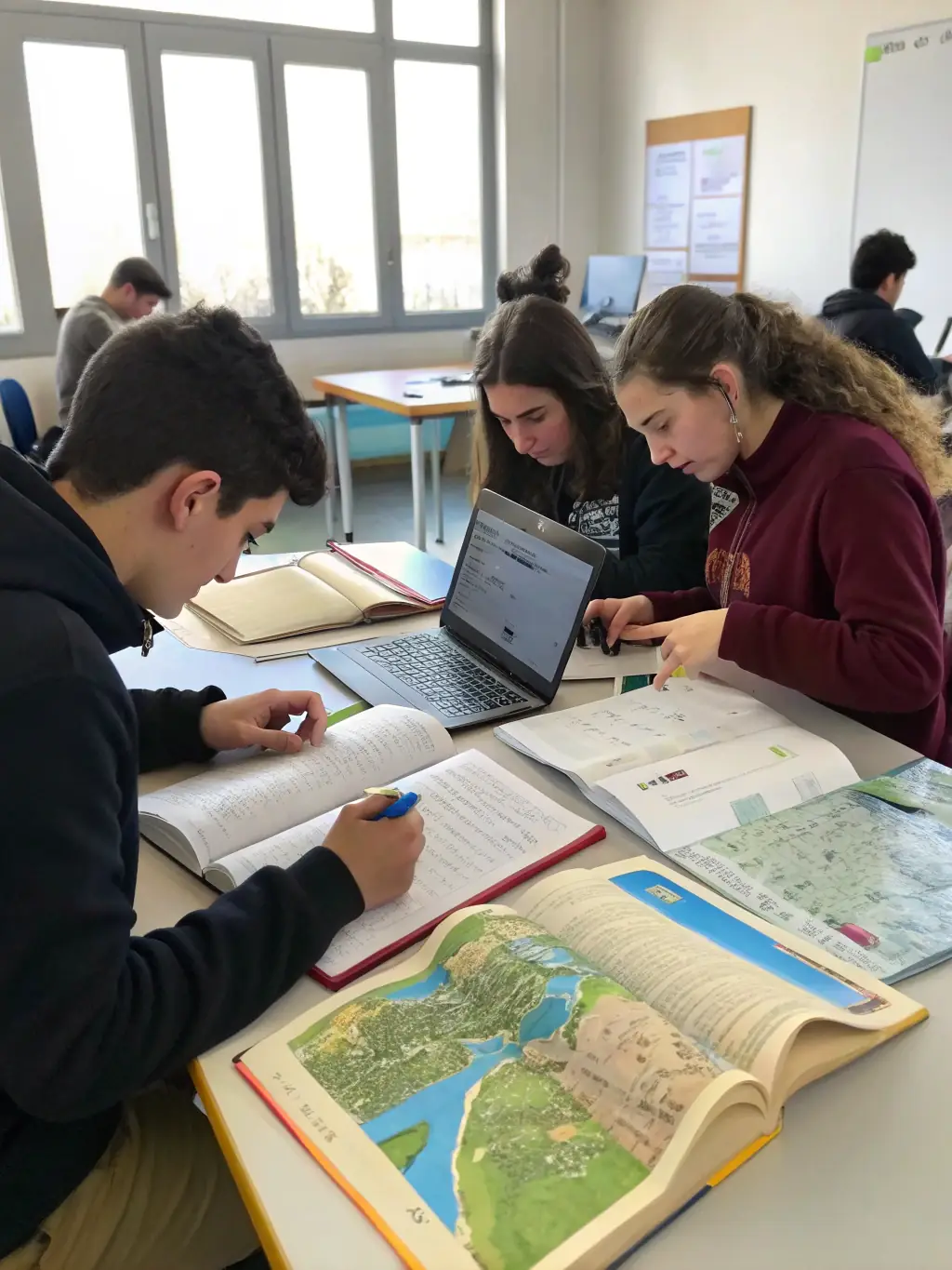 Pangani Girls' School students engaged in a literature class, discussing a novel and analyzing its themes, promoting critical reading.